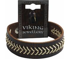 VJ010B   Armb&#229;nd, Viking Stitched Leather Bracele 2 design, Westair